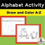 Pre K Alphabet Activity Color And Draw Video Video In 2020