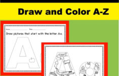 Pre K Alphabet Activity Color And Draw Video Video In 2020