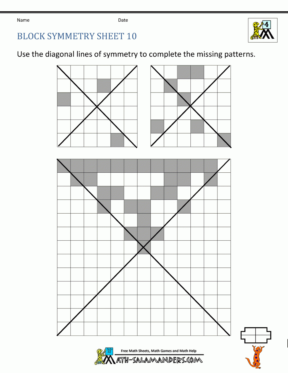 Printable Symmetry Worksheets Printable Worksheets