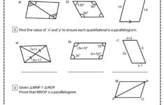 Quadrilateral Proofs Worksheets Math Monks