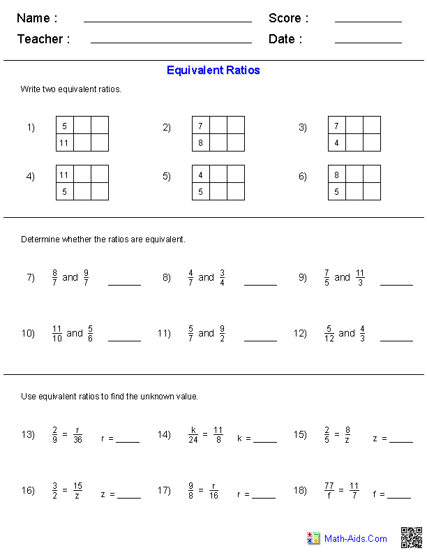 Ratio Worksheets Ratio Worksheets For Teachers Ratio And Proportion 