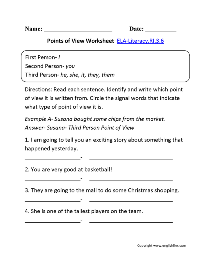 Common Core Worksheets Reading