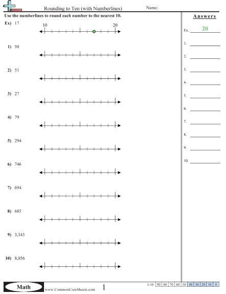 Rounding Worksheets Common Core Math Worksheets Rounding Worksheets 
