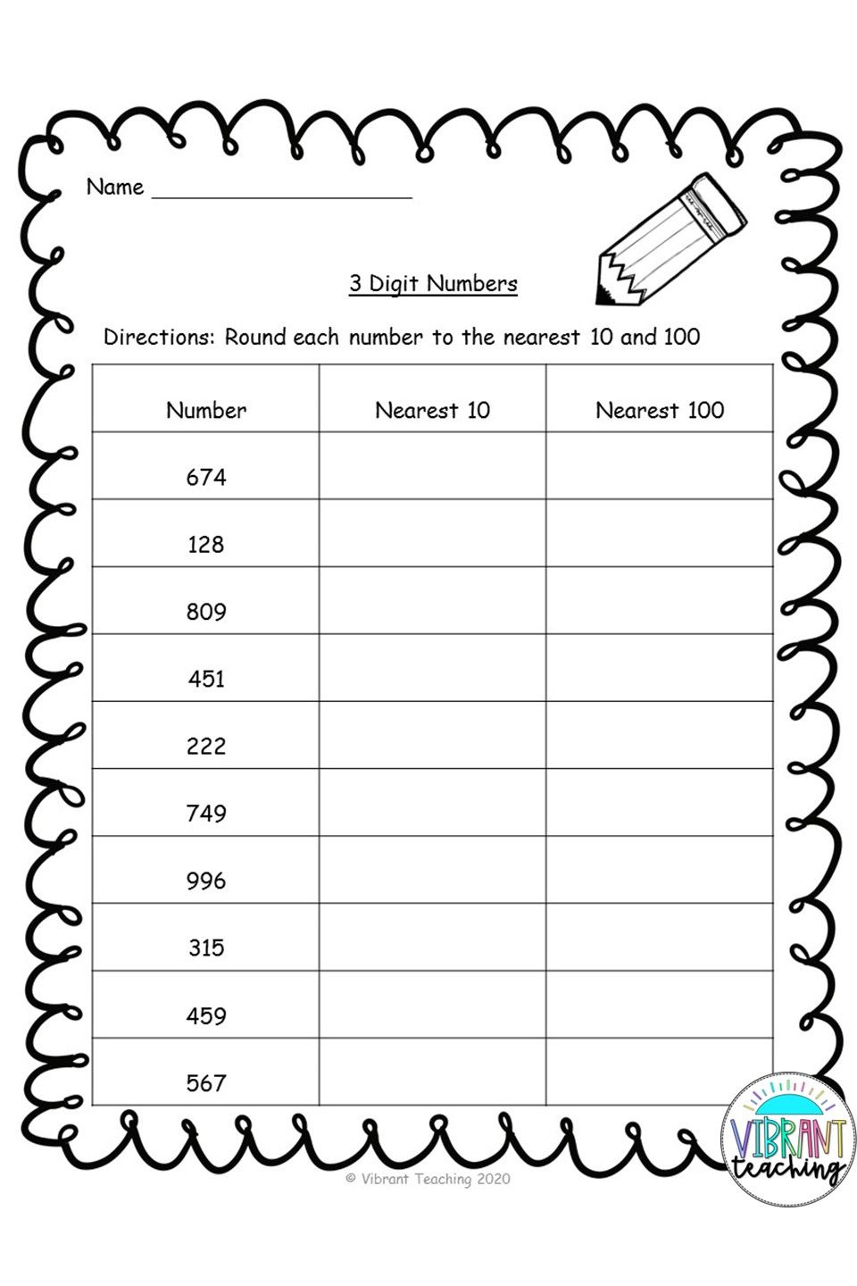 Rounding Worksheets Nearest 10 And 100 Rounding Worksheets 