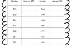 Rounding Worksheets Nearest 100 Rounding Worksheets Free Printable