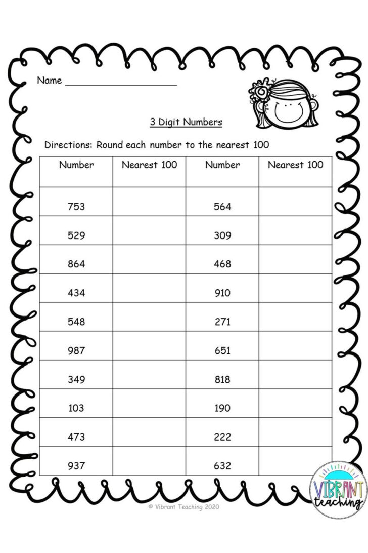 Rounding Worksheets Nearest 100 Rounding Worksheets Free Printable ...