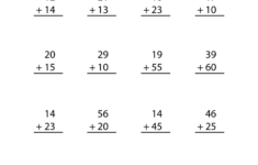 Second Grade Addition Worksheet