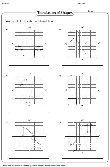 Sequence Of Transformations Worksheet Worksheet