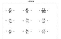 Simplifying Fractions Worksheets Math Monks