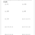 Simplifying Radicals Worksheets Math Monks