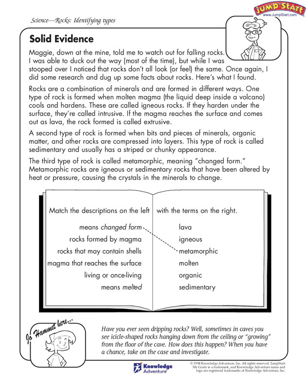 Solid Evidence View Science Worksheets For 5th Graders JumpStart