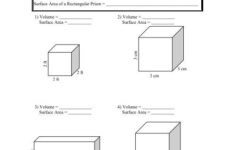 Surface Area And Volume Worksheets With Answers Worksheets Master