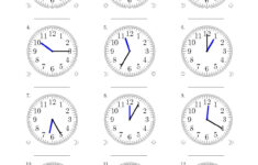 Teach Child How To Read Analog Clock Printable Worksheets