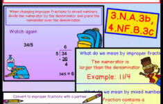 Teaching Children In 3rd Grade Or 4th How To Change Mixed Numbers To
