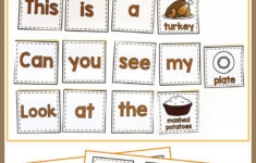 Thanksgiving Sentence Building Activity With Writing Pages