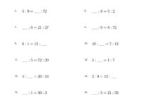 The Equivalent Ratios With Blanks A Math Worksheet Ratio And