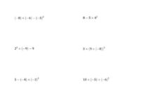 The Order Of Operations With Negative And Positive Integers Three