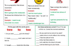 To Too Or Two Commonly Confused Words Homophones Homonyms