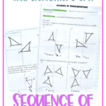 Transformations Unit Geometry Interactive Notebook Busy Miss Beebe