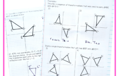 Transformations Unit Geometry Interactive Notebook Busy Miss Beebe