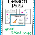 Triangles Lesson Pack Aligned With Common Core 7 G 2 And 7 G 5