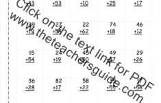 Two Digit Addition Worksheets