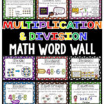 Vocabulary Posters Word Wall For Multiplication Division Math Word