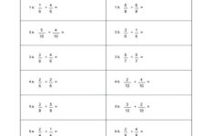 Year 5 Fractions Fractions Worksheets Grade 5 Multiplication Word